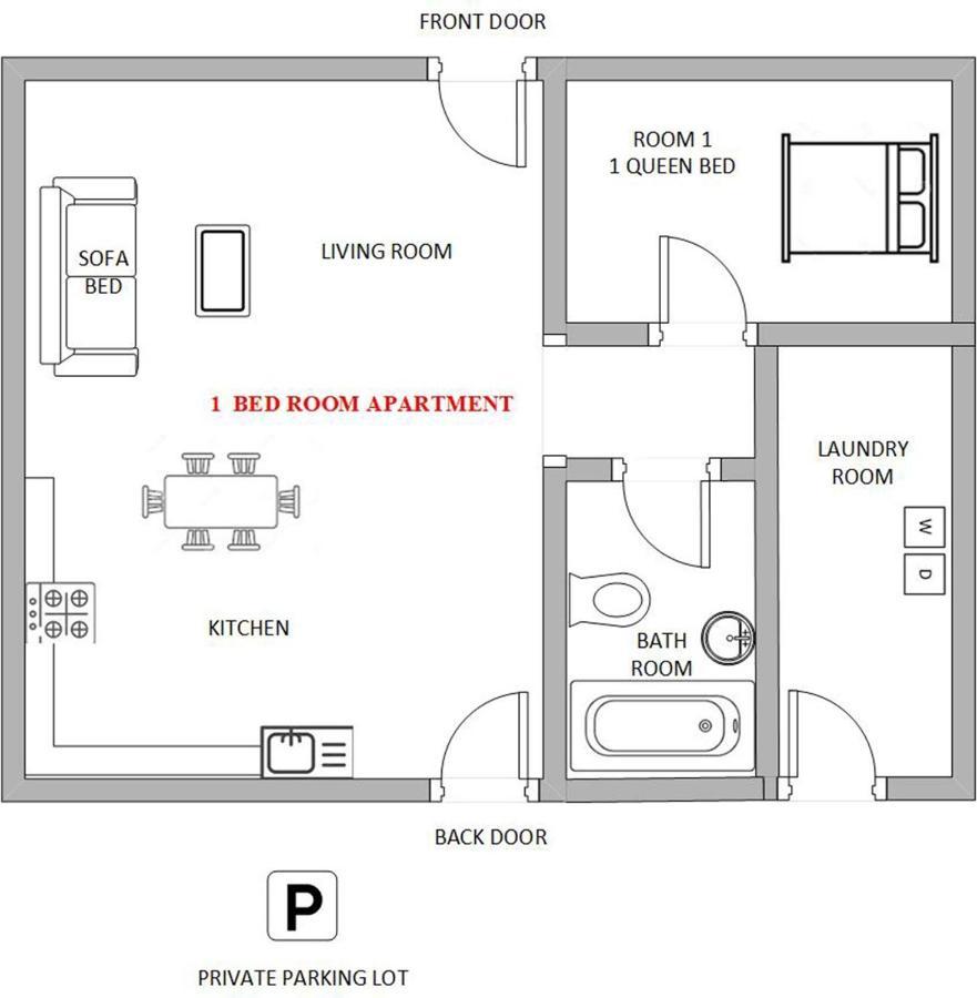 1 Or 3 Bedroom Apartment With Full Kitchen Page Buitenkant foto